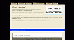 Desktop Screenshot of motels-montreal.com