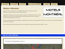 Tablet Screenshot of motels-montreal.com